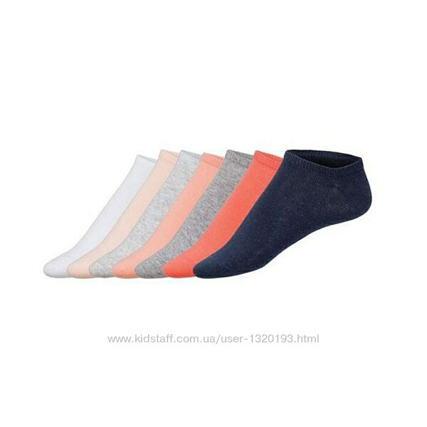 Набір жіночі шкарпетки 7 шт. ,  39-42 euro,  Esmara, Німеччина різнокольоров