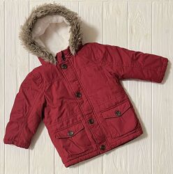 Зимняя теплая парка для мальчика topolino р-р 92 куртка тополино