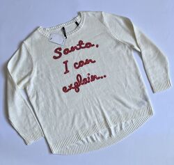 Теплый женский белый свитер LabelBe размер l-xl