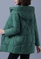 Отличные стеганные курточки парки с капюшоном осень - зима