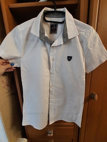 Рубашка на хлопчика бу угарному стані, Турція,10-11років, зріст 134-140