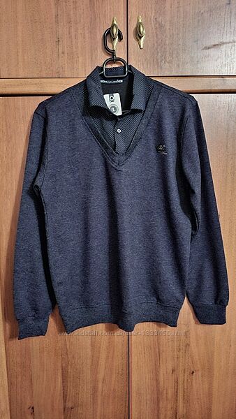 Батник-рубашка обманка на мальчика. Турция. Рост 152-158