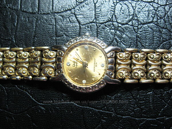 Часы Q&Q Superior 1 micron gold plated винтаж