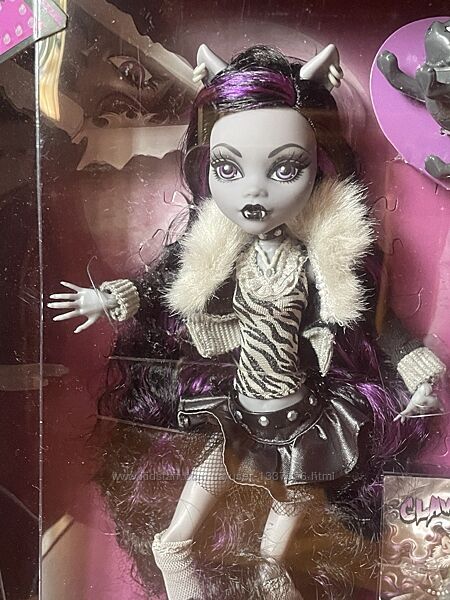 Кукла Monster High Reel Drama Clawdeen Wolf черно-белая Клодин Монстер Хай