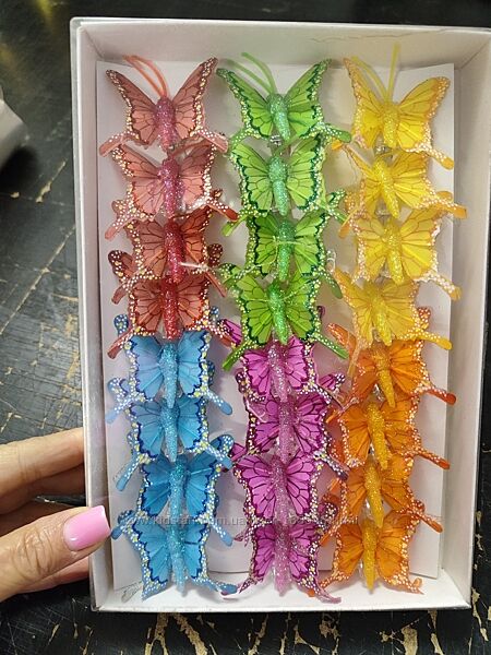 Бабочки декоративные  для цветов и декора