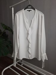 Базова блуза з завязками на рукавах Comma, розмір М