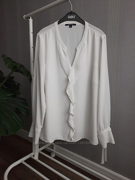 Базова блуза з завязками на рукавах Comma, розмір М
