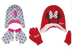 DISNEY Minnie Mouse Тепла шапка та рукавиці , набір One size 6-8-10р. 52-54