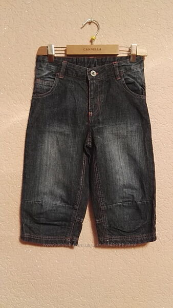 Бриджи джинсовые 100 хлопок для мальчика 8-9лет, рост 128-134см от ben sher