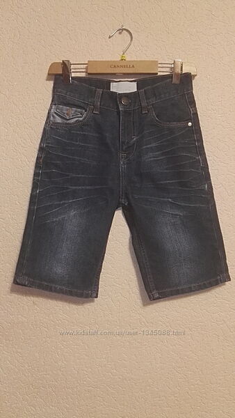 Шорты джинсовые синие  для мальчика 10лет, рост 140см