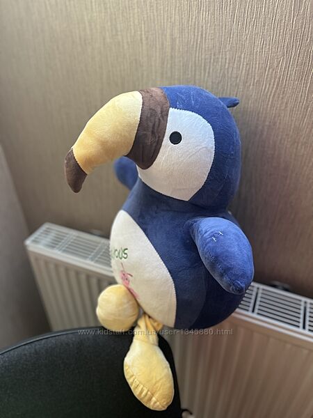 м&acuteяка іграшка подушка ковдра пелікан синій мягкая игрушка одеяло пеликан