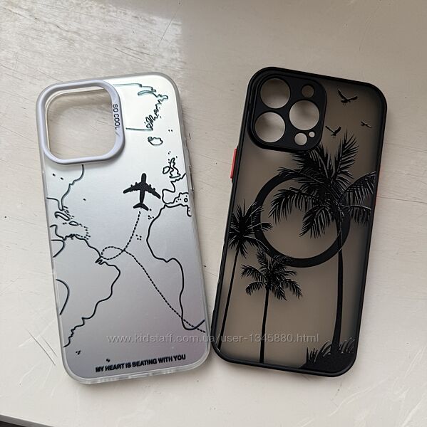 Чохол Magsafe iPhone 16 Pro Max чехол айфон магнитный пальма travel самолет