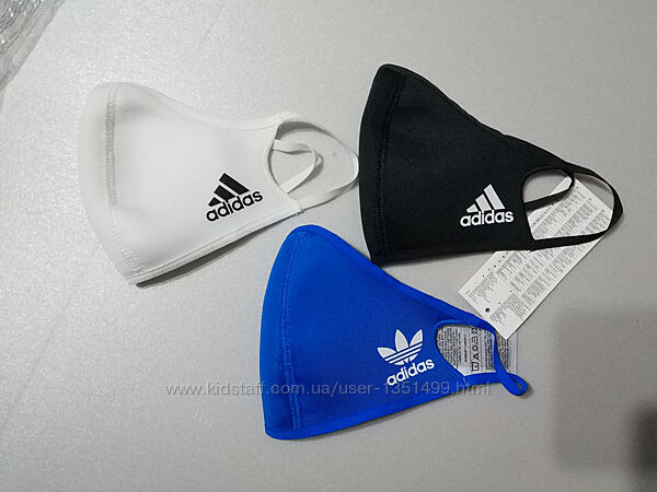 Набор 3 шт многоразовая маска унисекс Adidas Германия Оригинал
