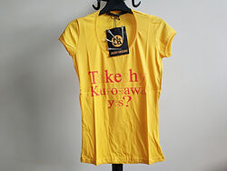Женская приталенная футболка хлопок Takeshy Kurosawa Италия Оригинал