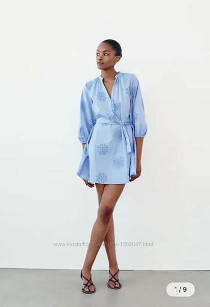 Сукня з ажурною вишивкою Zara