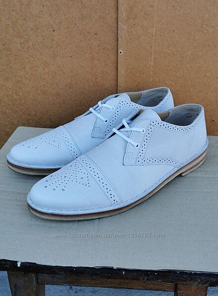 Кожаные туфли броги оксфорды дезерты Clarks 42 р Оригинал