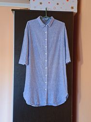 Рубашка, туника, платье Oliver Bonas, лен, размер S.