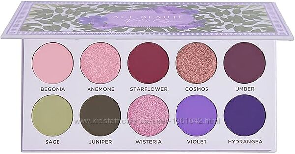 Нежная палетка теней Ace Beaute Violet Sage Pallette