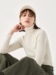 Водолазка, лонгслив UNIQLO, 100 шерсть, размер XS-S.