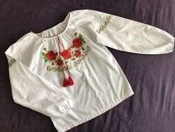 Українська вишиванка на дівчинку 8 9 10 11 12 років 