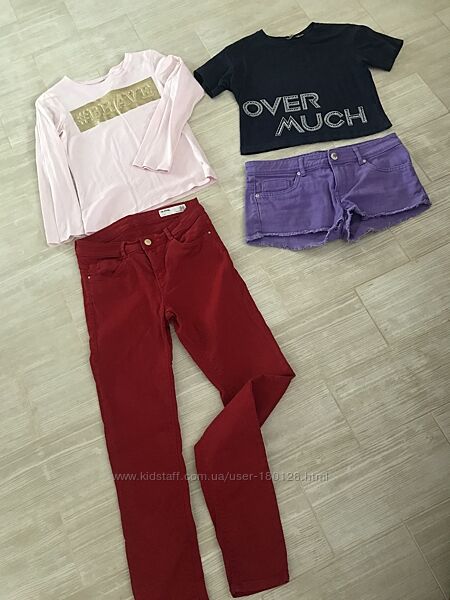Набір дитячого одягу на 9-11 років , фірма Zara шорты джинсы футболки Зара