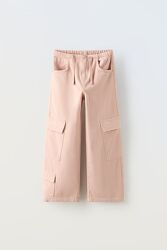 Джинси-карго wide-leg дівчинці від zara