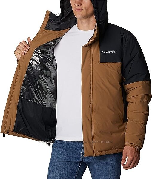 Чоловічий пуховик зимова куртка columbia omni-heat XXL