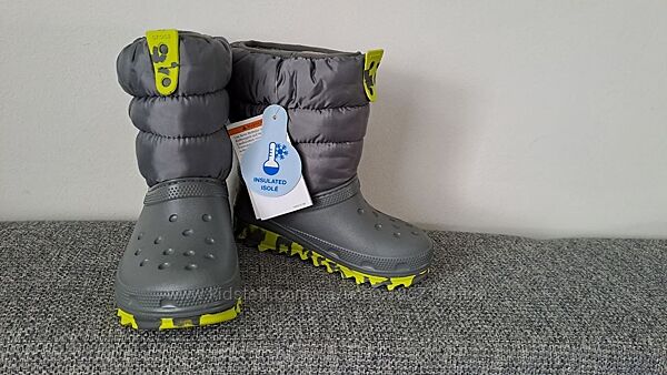 Зимові чобітки дутіки Crocs Unisex-Child Kids´ Classic Neo Puff Boot