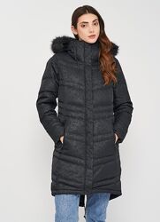 Довгий пуховик зимова куртка COLUMBIA Catherine Creek XXL, синій і чорний