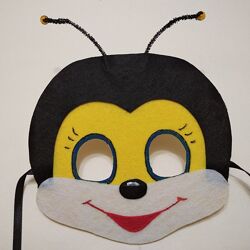Карнавальна маска бджілка