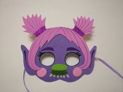 Карнавальні маски тролів для дівчинки