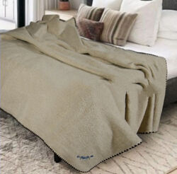 Одеяло из овечий шерсти и льна , одеяло шерсть/лён 140х205 от производителя ТМ Ярослав