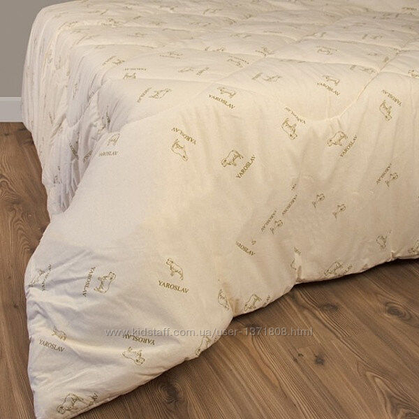 Одеяло стеганое бязь-овечья шерсть 140х205, одеяло шерстяное стёганое от производителя Ярослав