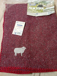 Одеяло шерстяное 140х205  лыжник , одеяло овечья шерсть от производителя ТМ Ярослав