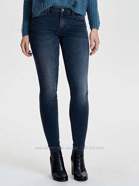 Синие джинсы FBsister w27 skinny скинни базовые 