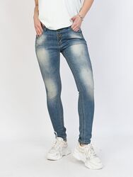 Джинси жіночі на ґудзиках блакитні  КТ. КТ Jeans S04