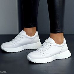 Білі шкіряні кросівки Appetite, белые кожаные кроссовки Appetite 39р-25 см
