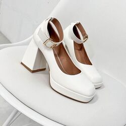 Білі туфлі на каблуку, белые туфли, свадебные, весільні туфлі 36-40р  446