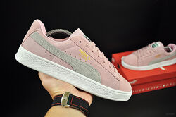 кросівки Puma Suede Classic рожеві з сірим