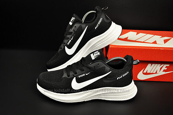 чоловічі кросівки Nike Zoom Flyknit Streak чорні з білим і сірі 41-46р