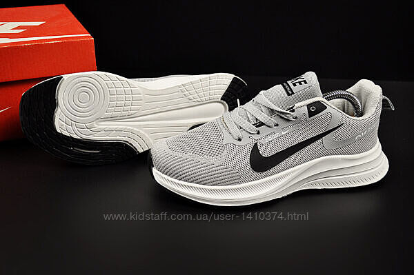кросівки Nike Zoom Flyknit Streak сірі з чорним і сірі з пудрою 36-41р