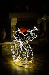 Рождественская светодиодная LED фигура Ангелок 90 см