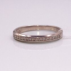 кольцо Дорожка бриллиант белое золото 585 15,5р каблучка діамант