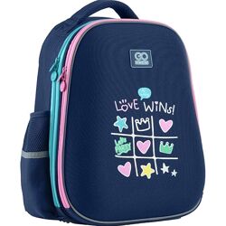Шкільний рюкзак GoPack GO23-165M-2 Education напівкаркасний Love wins