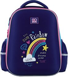 Рюкзак напівкаркасний GoPack Education Cute Rainbow GO24-165M-1 