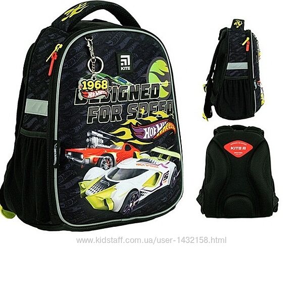 Рюкзак Kite Education каркасный Hot Wheels 555S