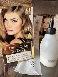 Крем-краска для волос farma color deluxe пепельный светлый блонд 8.1