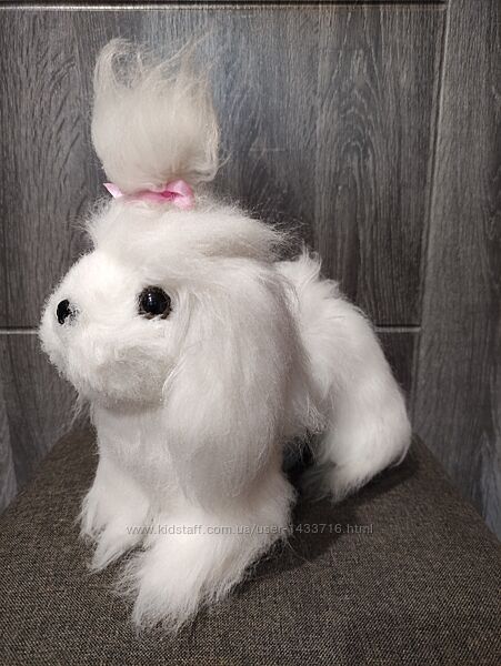 Мягкая игрушка собачка мальтийская болонка, песик, щенок, цуценя 25 см