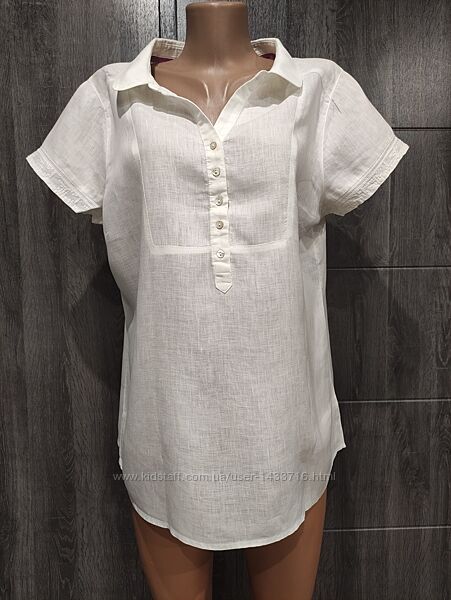Шикарная льняная блузка лён, льон ПОГ-55 см