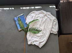 Гарна муслінова блуза блузка в принт